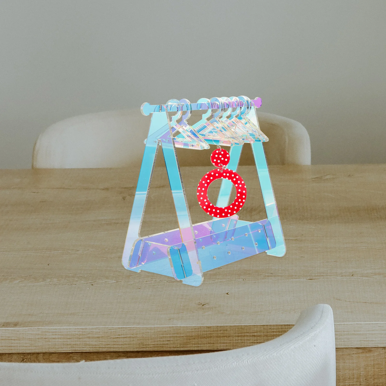 

Creative Acrylic Rack Earring Acrylic Earring Holder Necklace Holder Organizer Storage Display Home Use