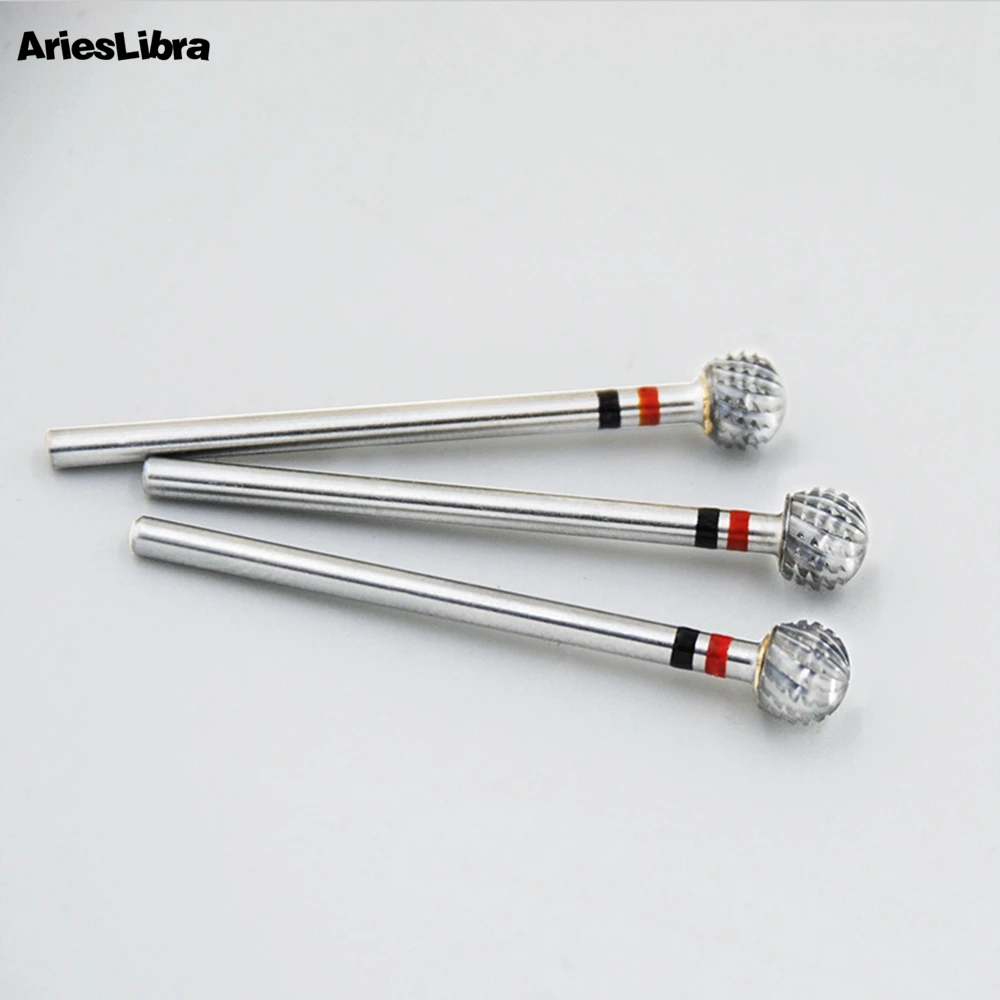 1pcs Nail Drill Bit Carbide Rotary Spherical Burr Dead Skin Remover Electric Nail File Grinding Head Manicure Pedicure Tools