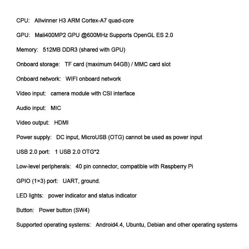 

U55C с открытым исходным кодом Single Board Lite Support Android4.4 Ubuntu