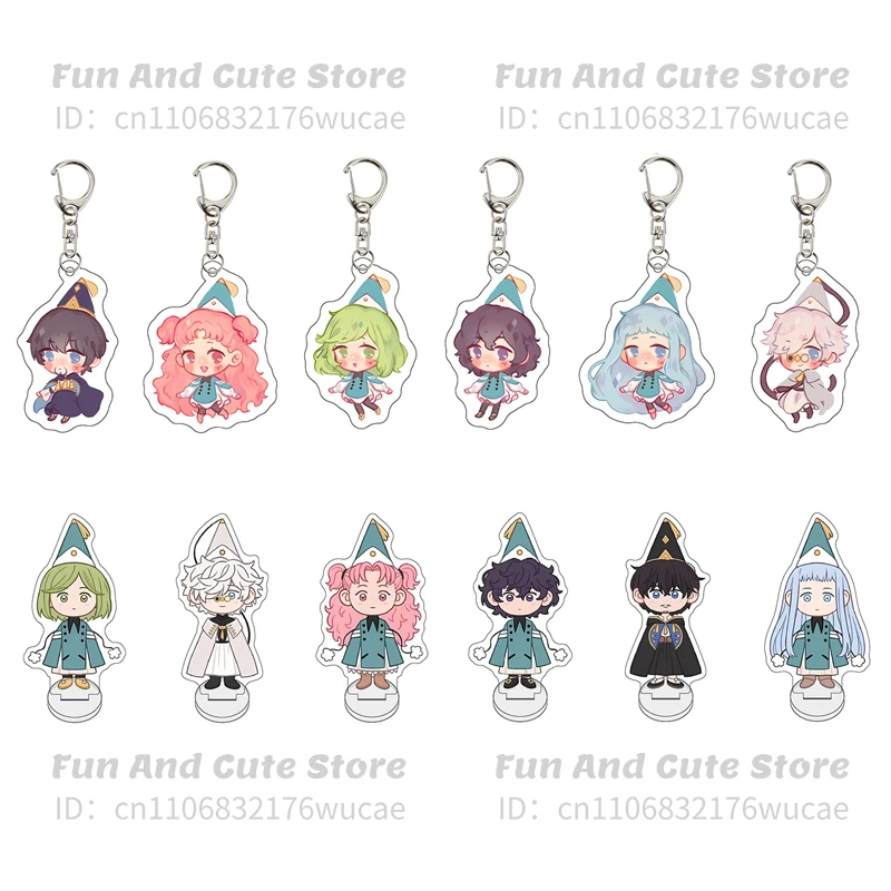 

5Cm Acrylic Keychain for Witch Hat Atelier Qifrey Coco Tetia Decoration Bag Pendant Exquisite Ornament Collection Fan Gift Toys