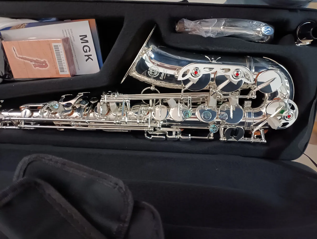 New Mark 1958 Alto Saxophone Silver Plated Copy 99% Same Original Silver Eb E flat Sax with Case Reeds Mouthpieces