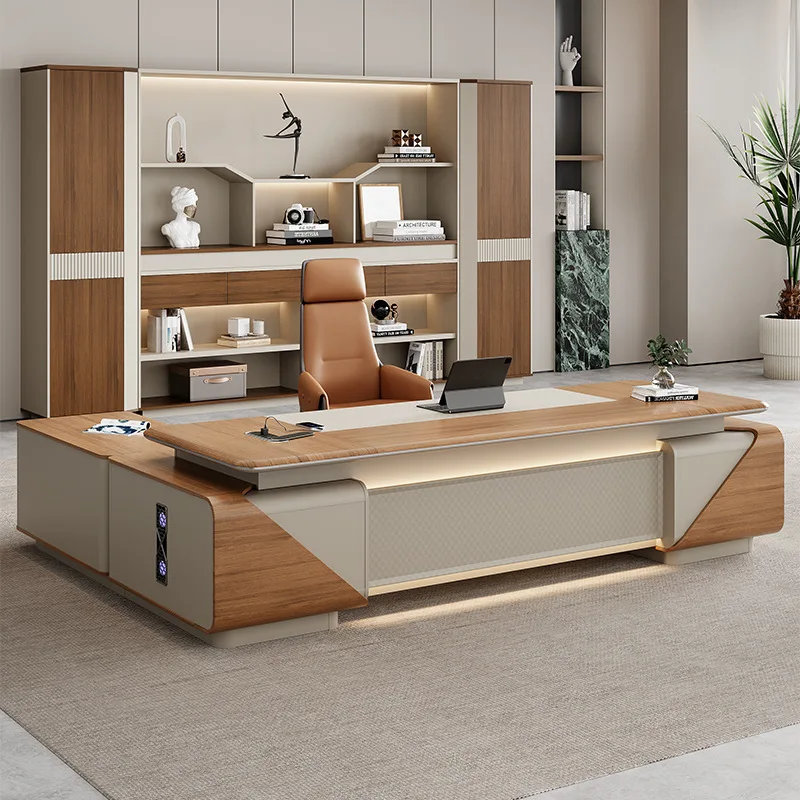 

Высококачественный стол начальника, простой офисный стол президента