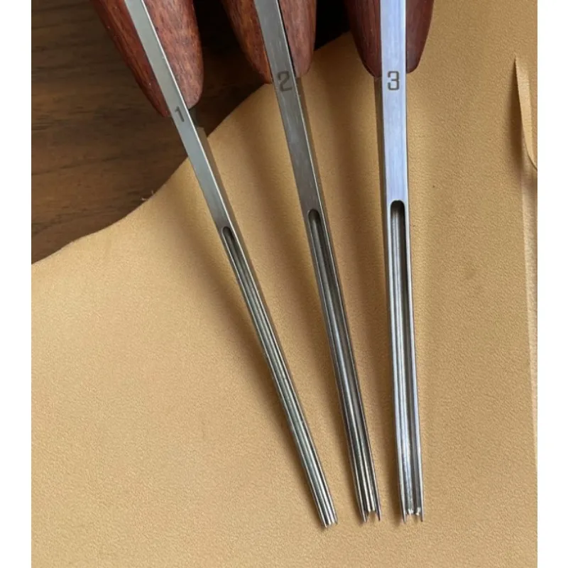 Handmade Leather Grooving Tool Integrated Groover Leather Working Slotting Craft Tool
