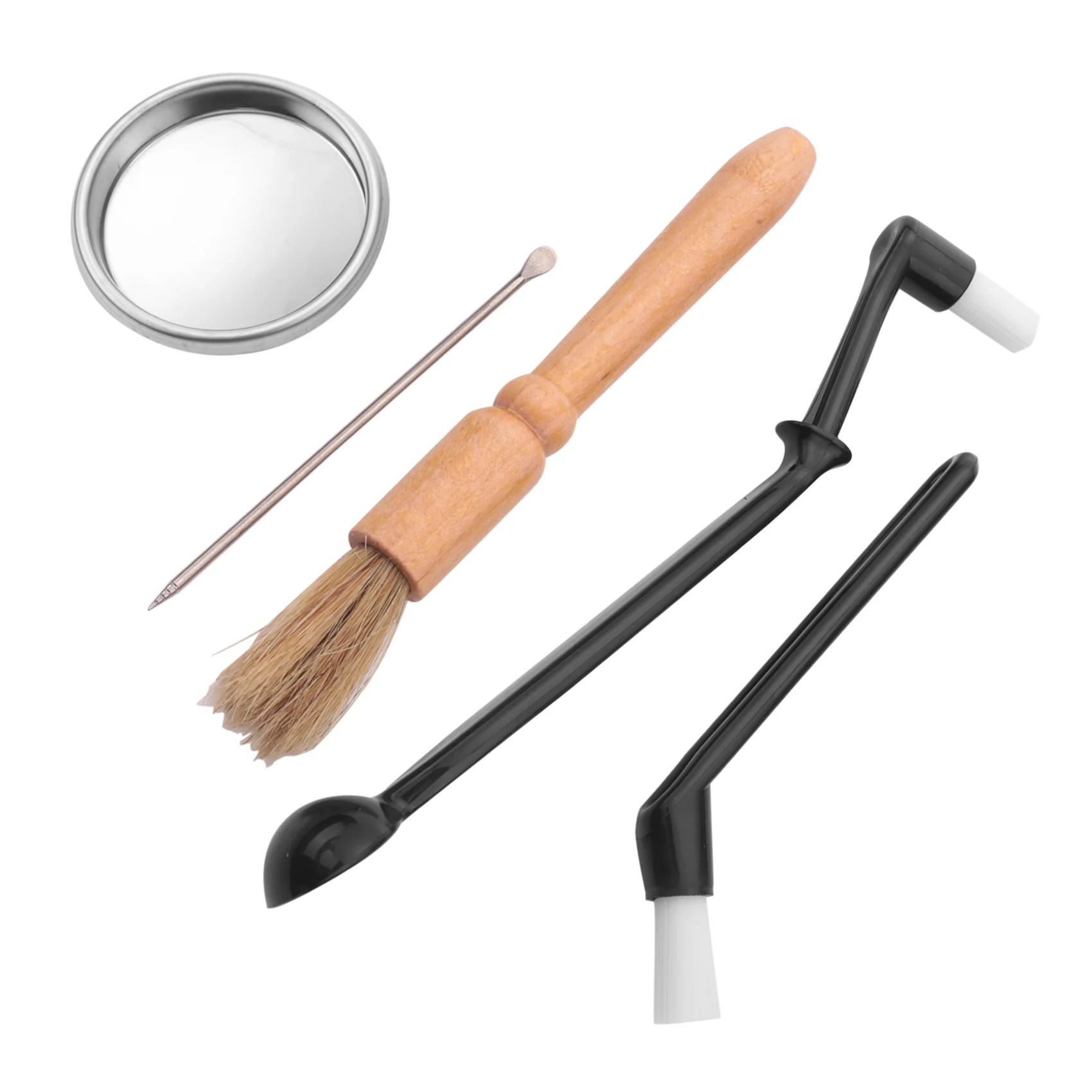 A76I-Coffee Machine Cleaning Set Coffee Grinder Brush Coffee Machine Group Head Cleaning Brush With Coffee Machine Filter
