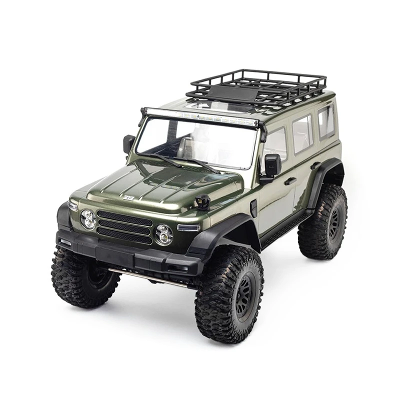 Nuevo 1/8 control remoto 4WD eléctrico 212 escalada vehículo todoterreno bloqueo diferencial doble velocidad LED enlace luz YK4084 RC juguete