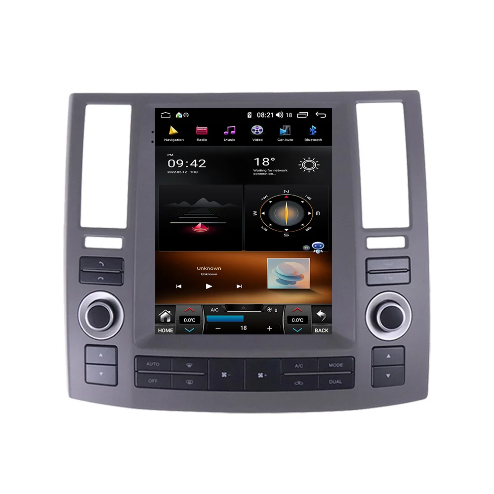 Android 13 8G256G For Infiniti FX35 FX45 2003 2004 2005-2009 Multimedia DVD Player Carplay GPS Navigation Touch Screen Car Radio