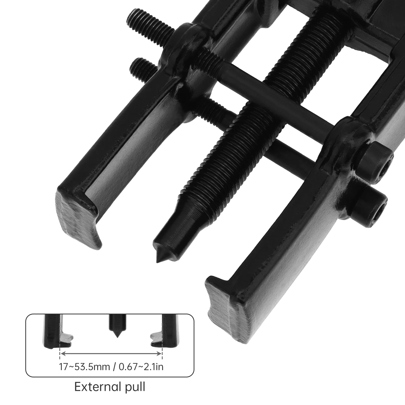 Estrattore per artigli da 3/4/6/8 pollici Estrattore per cuscinetti regolabile in acciaio ad alto tenore di carbonio per la rimozione dell'ingranaggi dei cuscinetti Volano della puleggia