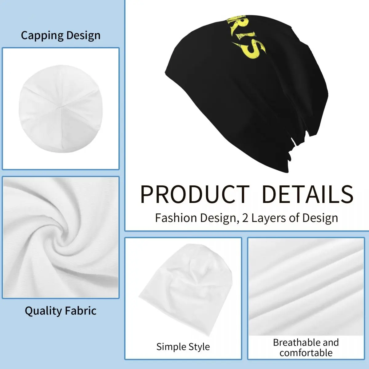 قبعة بولاريس الدافئة المحبوكة بشعار الهيب هوب بونيه قبعة الخريف الشتاء في الهواء الطلق قبعات بيني للجنسين الكبار