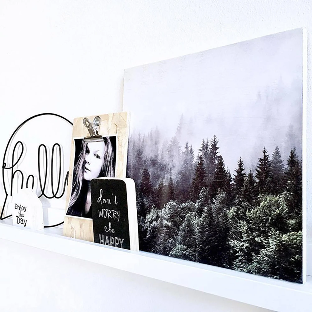 

Creative Iron Decor Anti-Rust Nordic Style Home Office Bedroom Art 22X6Cm Black Home Decoration Iron Wall Hanging Decorative