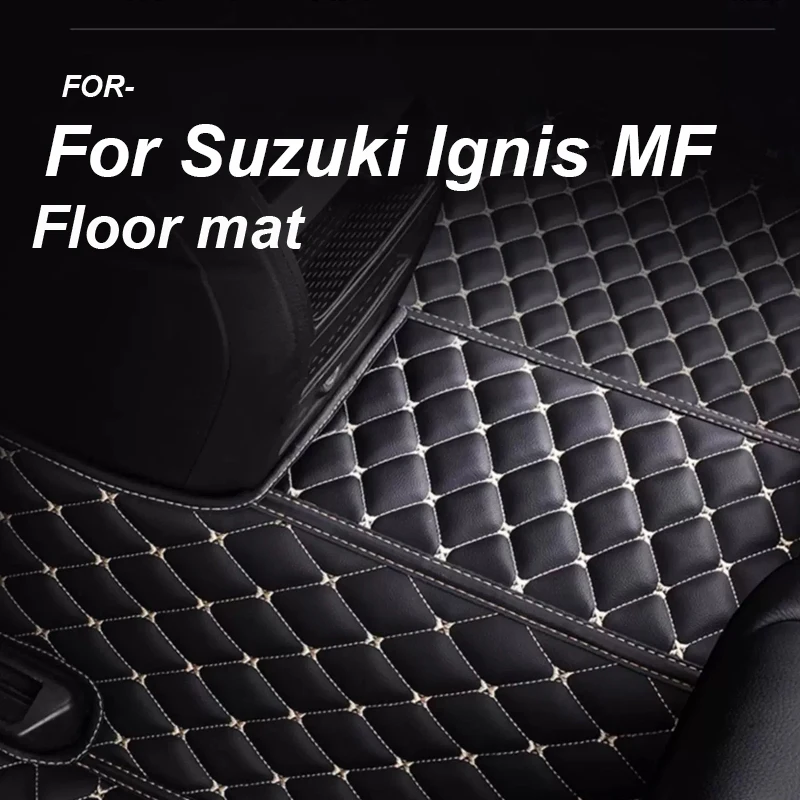 

LUXURY Car Mats For Suzuki Ignis MF 2020 2021 2022 2023 Auto Leather Floor Mat Durable Rugs Carpets Pads Car Accessories Parts