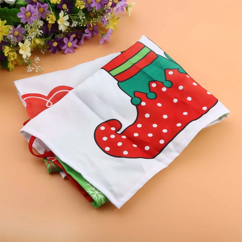 

Festive Christmas Apron Wear Resistant Comfortable Costume Party Decoration Unique Supplies for Women Waiters Hotel