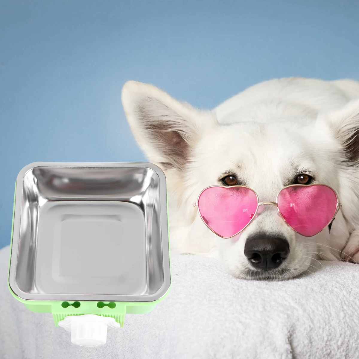 

Pet Feeding Bowl for Dog Cat Hanging Fixed Stainless Steel Feeder Cage Removable Easy Cleaning Food Water Bowl Pet Supplies -