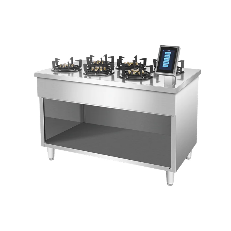 Fry Fried Rice Machine For Restaurant 5kW Stir Fry Machine Electric Stir Fryer Automatic Rice Cooking Machine