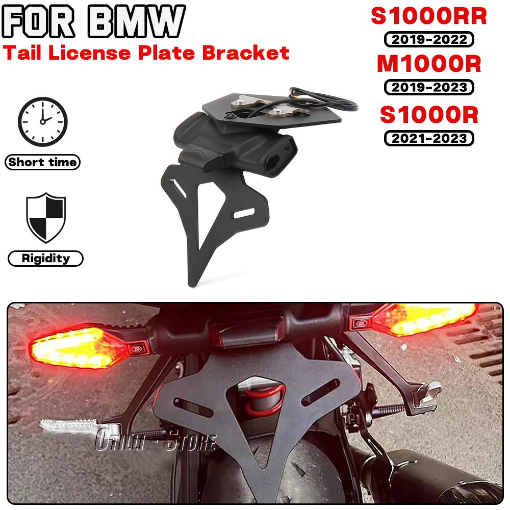 

New For BMW S1000R 2021-2023 S1000RR 2019-2022 M1000R 2019-2023 Motorcycle Tail Mount License Plate Holder Rear Bracket