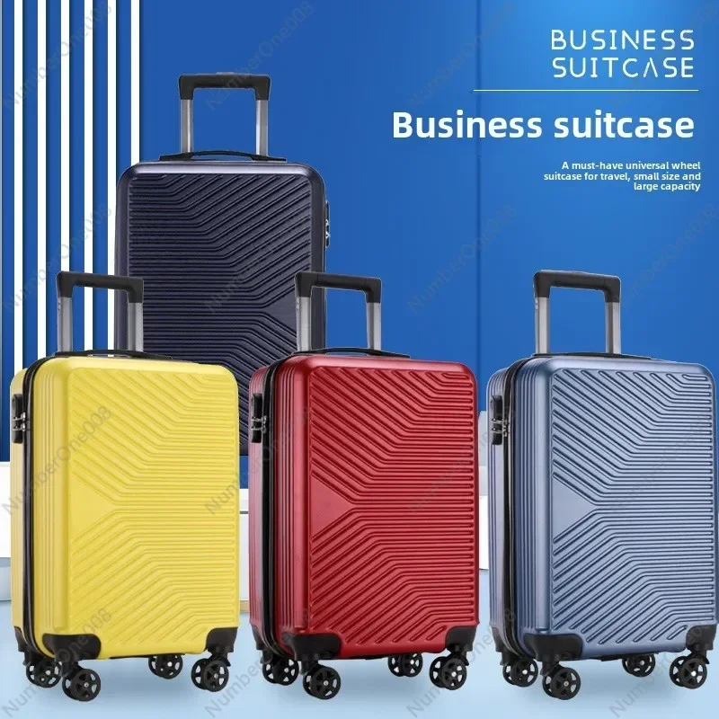 Solid Color Trolley Case 20 Inch Password Case Suitcase