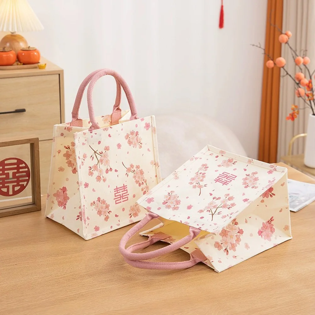 Bridesmaid Present Bags Handbag,Wedding Wrist Gifts Bag,Portable Candys Packaging Box,Stylish Candys Wrapping Present Bags