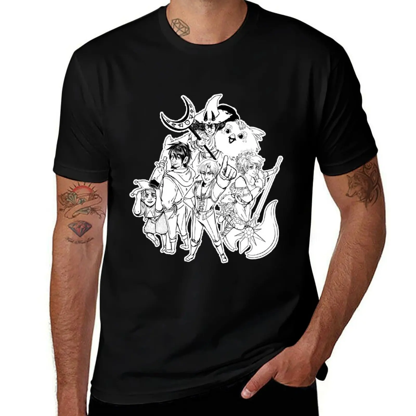 

Group Shot - BW T-Shirt Summer Print Short Sleeve Tee