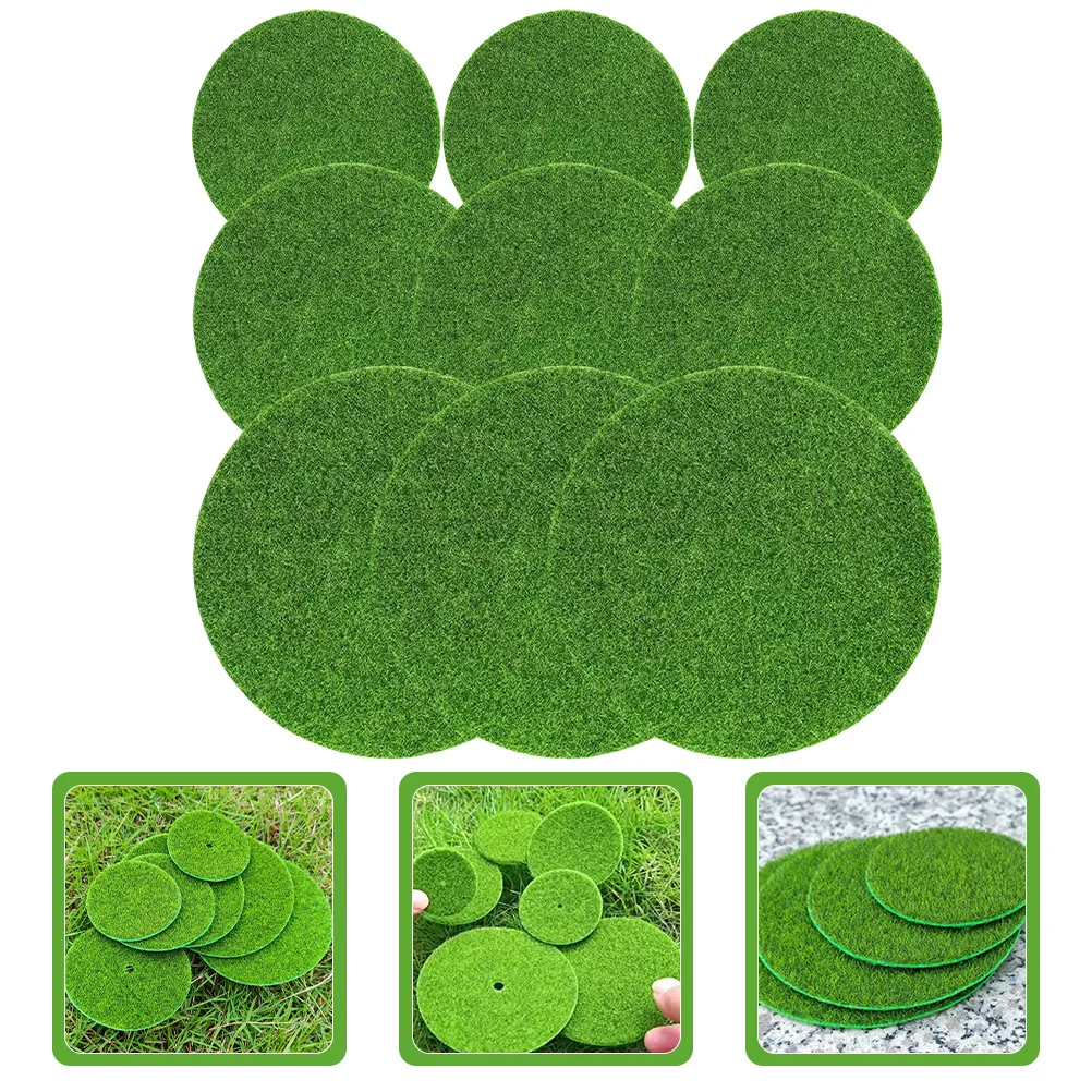 

9Pcs Simulated Moss Turf Lifelike Artificial Moss Pad for Micro Scene Decoration DIY Bonsai Accessories Fake Lawn Landscape