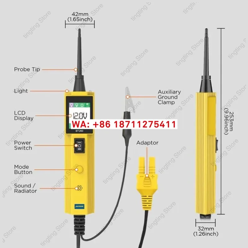 

BT260 New ArriVal Car Circuit Tester for Car Diagnostic Tool Automotive Power Probe