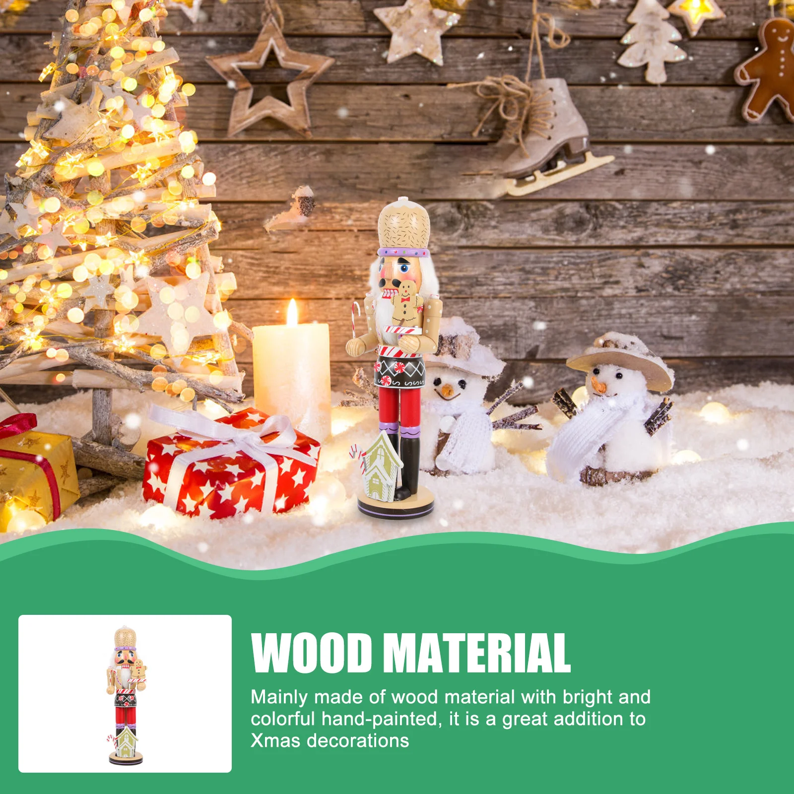 

Exquisite Realistic Nutcracker Ornament Christmas Gift Xmas Wood Nutcrackers Holiday Cheer Xmas Wood Nutcrackers