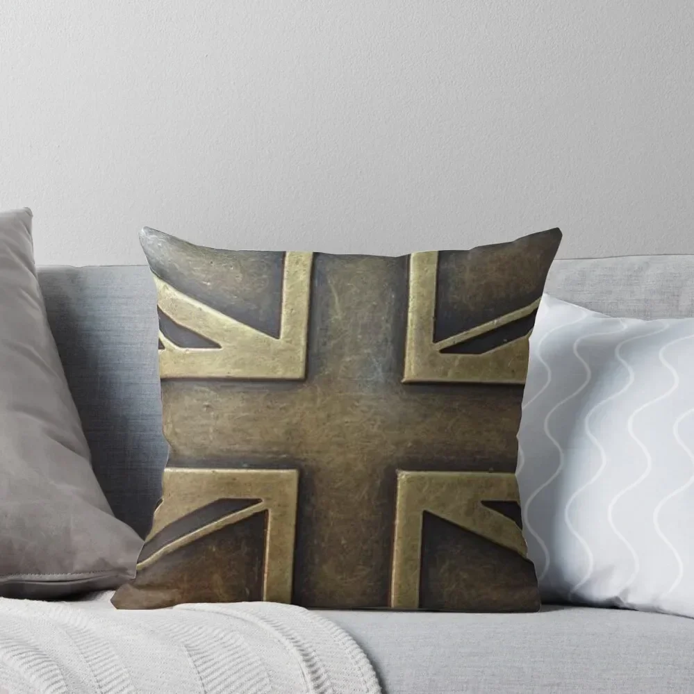 

Union Jack Steam punk brass Throw Pillow Pillowcases For Pillows home decor items pillow