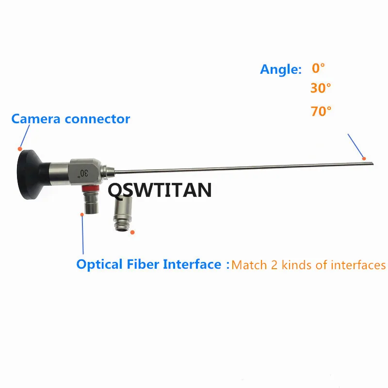 Imagem -06 - Câmera Rígida do Endoscópio hd Instrumentos da Endoscopia com Fonte Luminosa Bainha da Argagulação 30 Graus 70 Graus mm