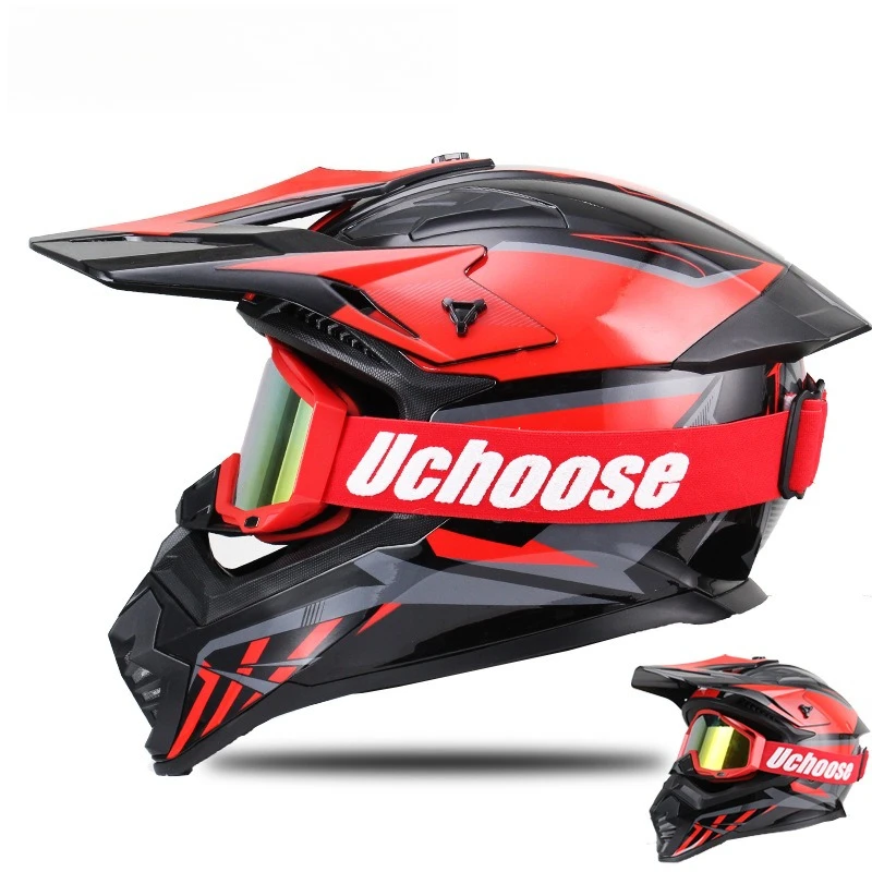 Off-Road Motorcycle Helmets Rally Cruising Full Helmets Mountain Bike Downhill Four Seasons Full Covered Protective Hard Hats