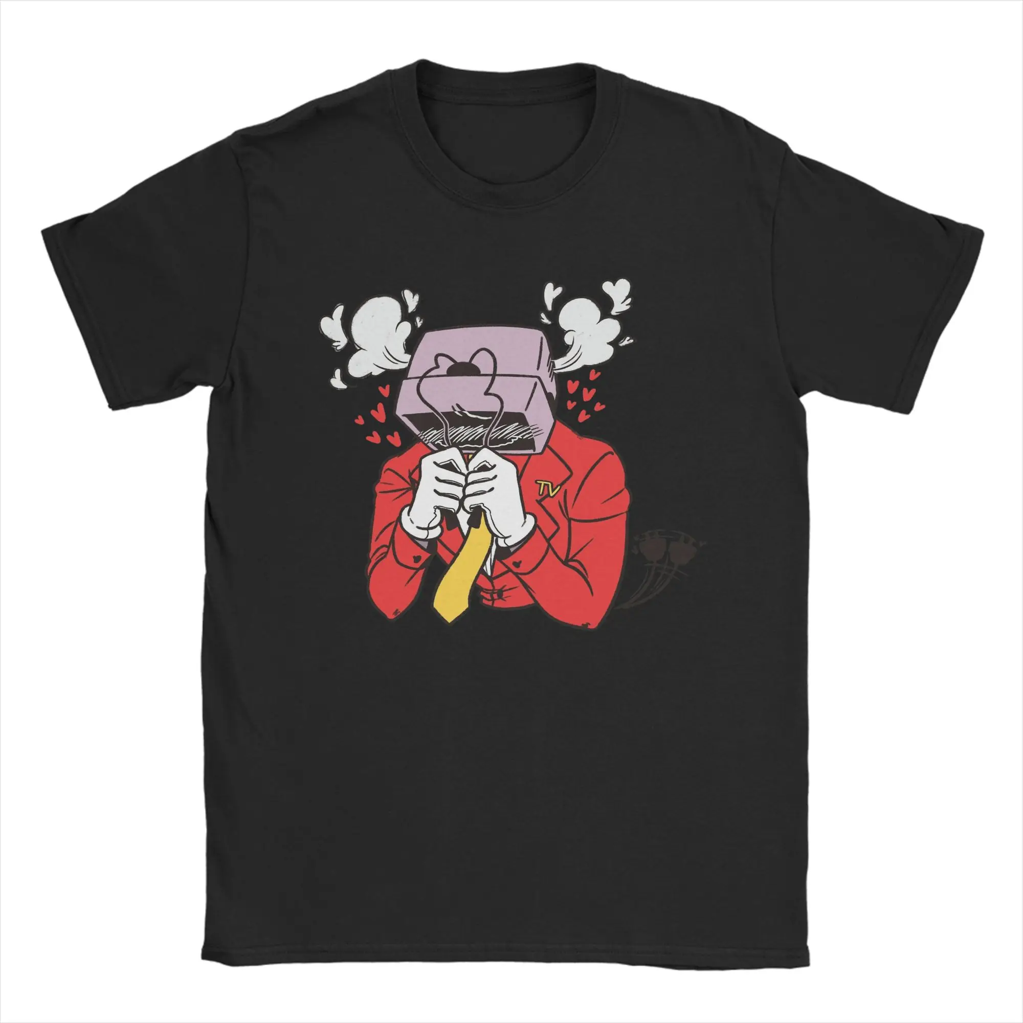 

Sticker Tenna Deltarune Game T Shirt Man Streetwear Cotton T-Shirts Summer Crew Neck Hip Hop Tee Shirt Print Oversize Tops