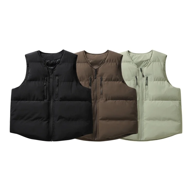 Winter Outdoor Running Sports Fashionable Versatile Vest Couples Trendy Comfortable Breathable Warm Cold Resistant Cotton Vest