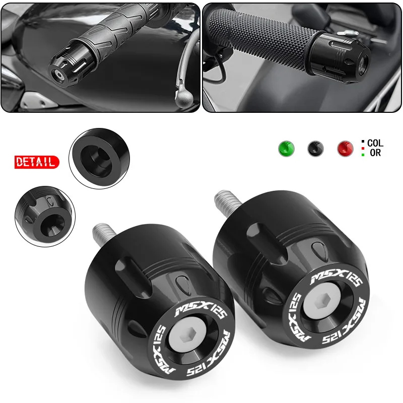 

2025 Motorcycle Handlebar Grip Ends Plugs Anti Slider Cap For ADV160 ADV350 ADV150 GROM MSX125 MSX125 SF Handle Grip grom adv