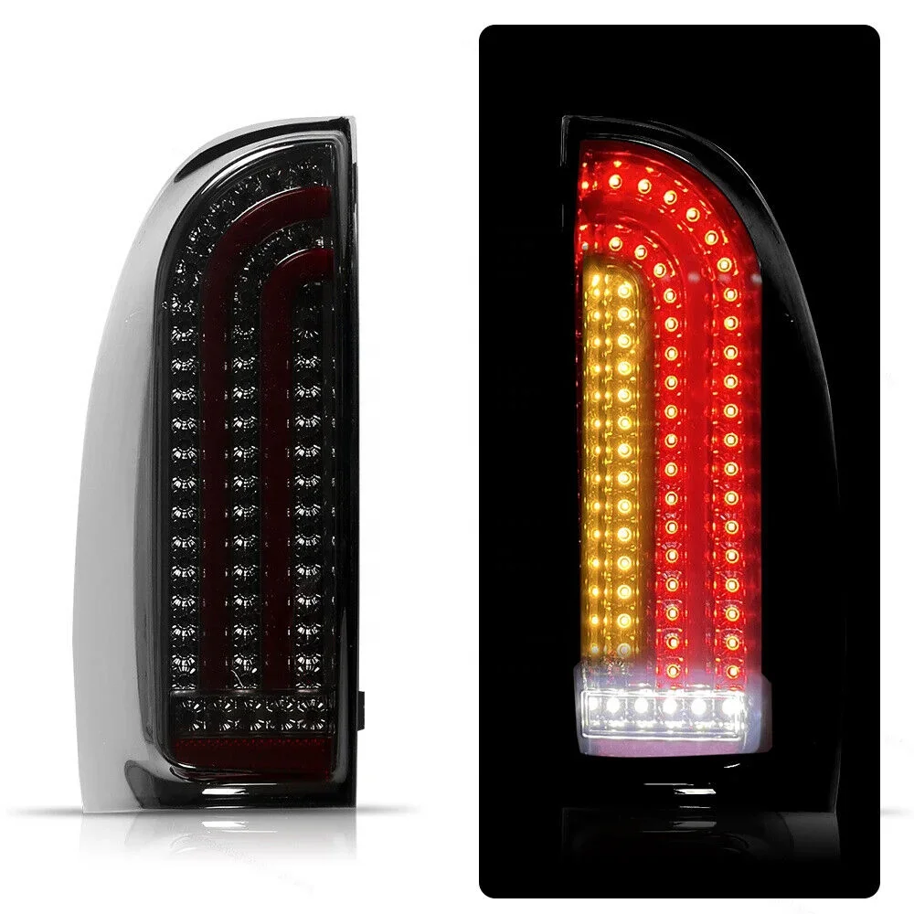 عدسة دخان متتابعة LED أضواء خلفية سوداء لـ 05-15 تاكوما