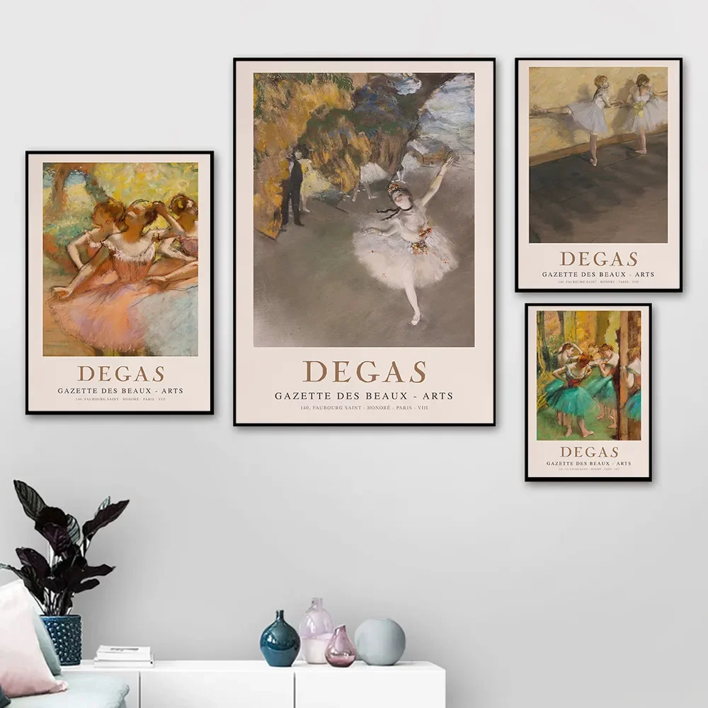 Edgar Degas Impressionist Painter Artwork Print Ballet Dancer Abstract Art Oil Painting Canvas Poster Gallery Wall Picture Decor