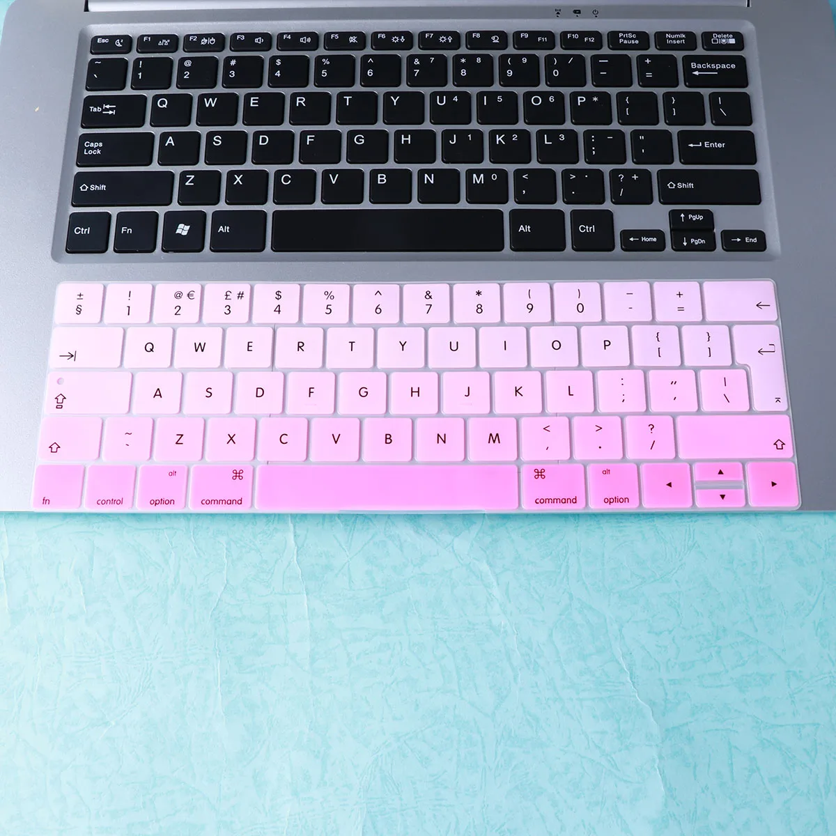

Keyboard Cover Foreign Language Protection Keyboard Membrane Rainbow Keyboard Cover for Pro 13/15 (European Version of English)(