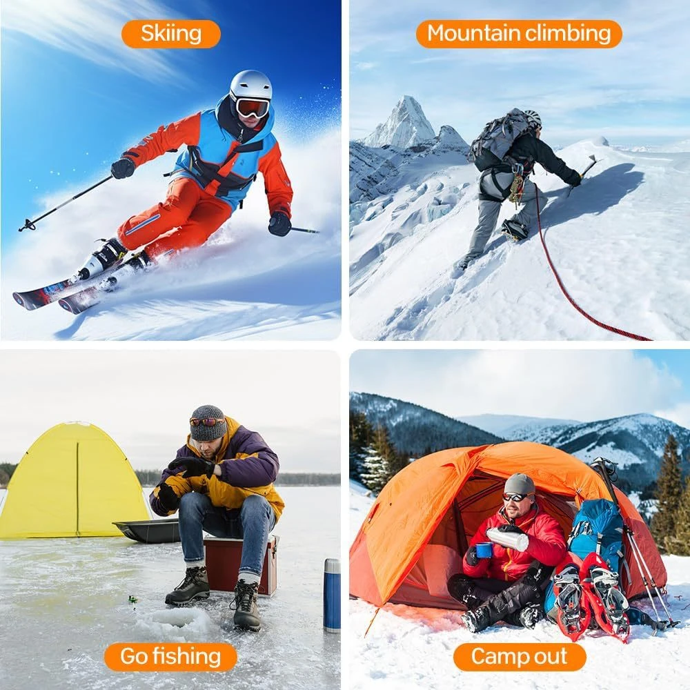 New APP Control Heated Socks 5000mah Battery Electric Heated Skiing Socks Winter Thermal Heated Foot Warmer Sport Socks