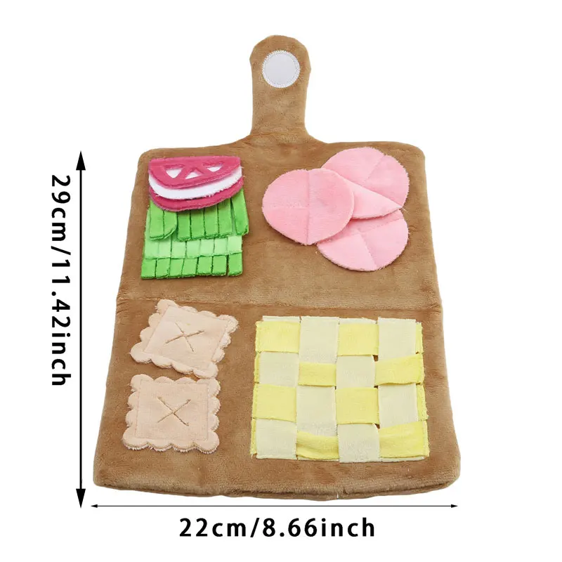 Tappetino da annusare per cani tappetino multifunzionale per l'alimentazione del cane Busters per la noia per cani con burattini giochi per cani e Dispenser per dolcetti