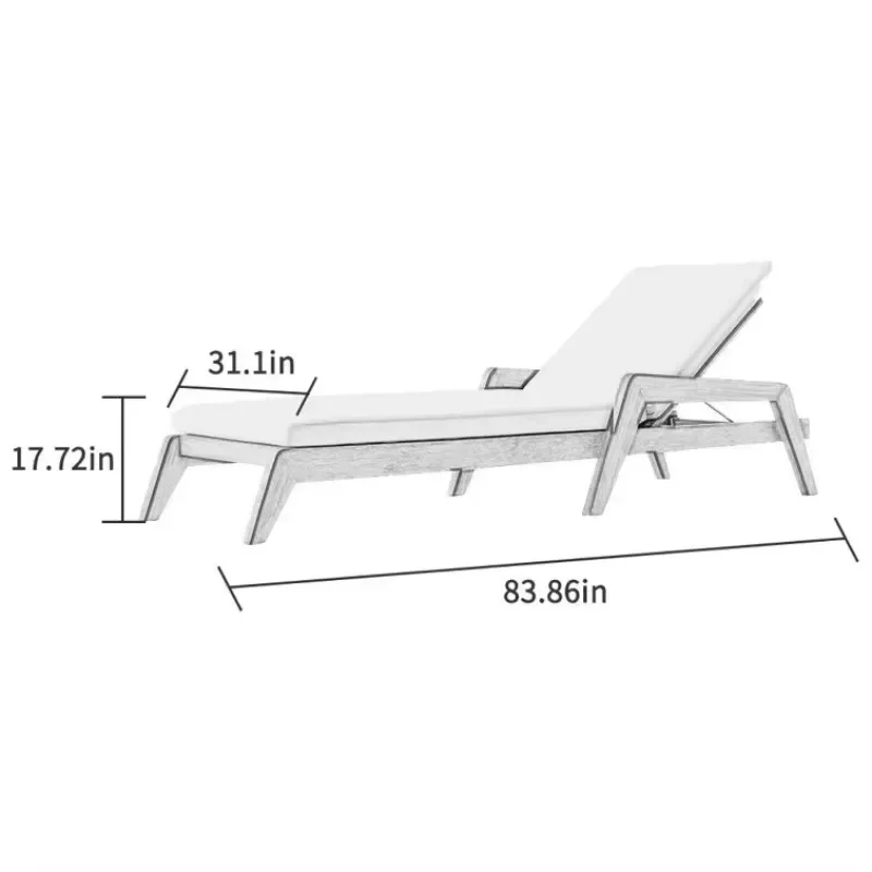 Swimming Pool Sun Lounger Teak Wood Outdoor Furniture Seat Beach sun lounge chair