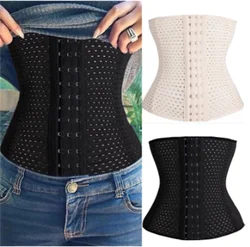 Women Latex Waist Trainer Body Shaper with Zipper Cincher Corset Top Slimming Belt Fitness Sheath Shapewear Plus Size XXL