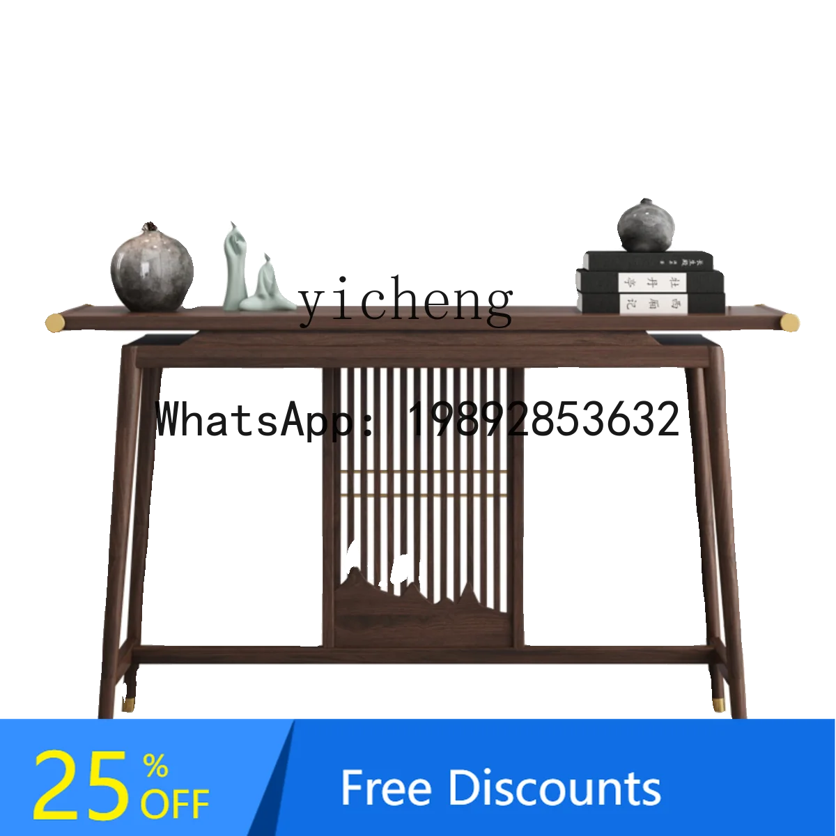 AA  solid wood entrance table, living room end  entrance cabinet strip case strip several foyer wall table