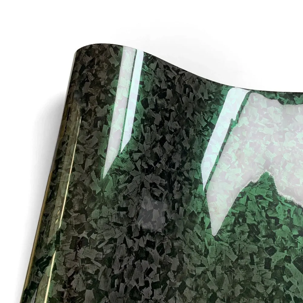 

Premium PET Green Forged Carbon Fiber Car Stickers Anti Scratch Film Wrap Cover Air Release Self-Adhesive Vinyl Car Wrap Foil