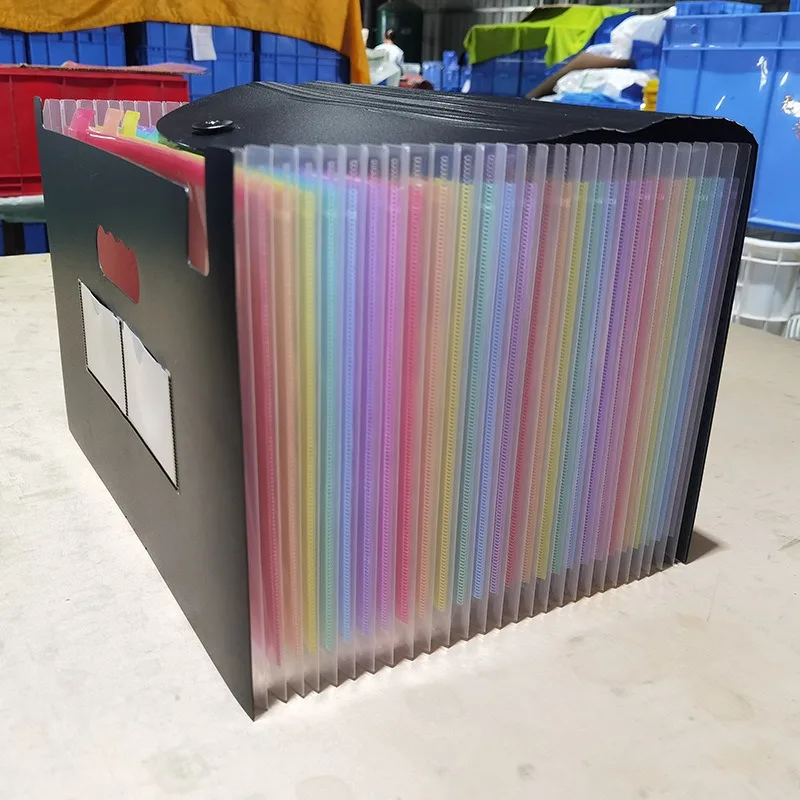 A4 Expanding File Folder with 26 Pockets, Vertical Accordion Document Organizer in Plastic, Multi Layer Classification File for