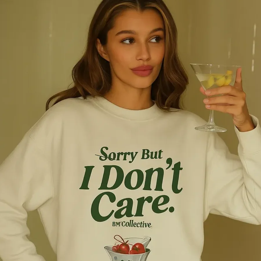 Sweat-shirt blanc à manches longues et col rond pour femme, haut amusant avec lettres de dessin animé, surdimensionné, mode Hip Hop, doux et décontracté, Y2k, automne