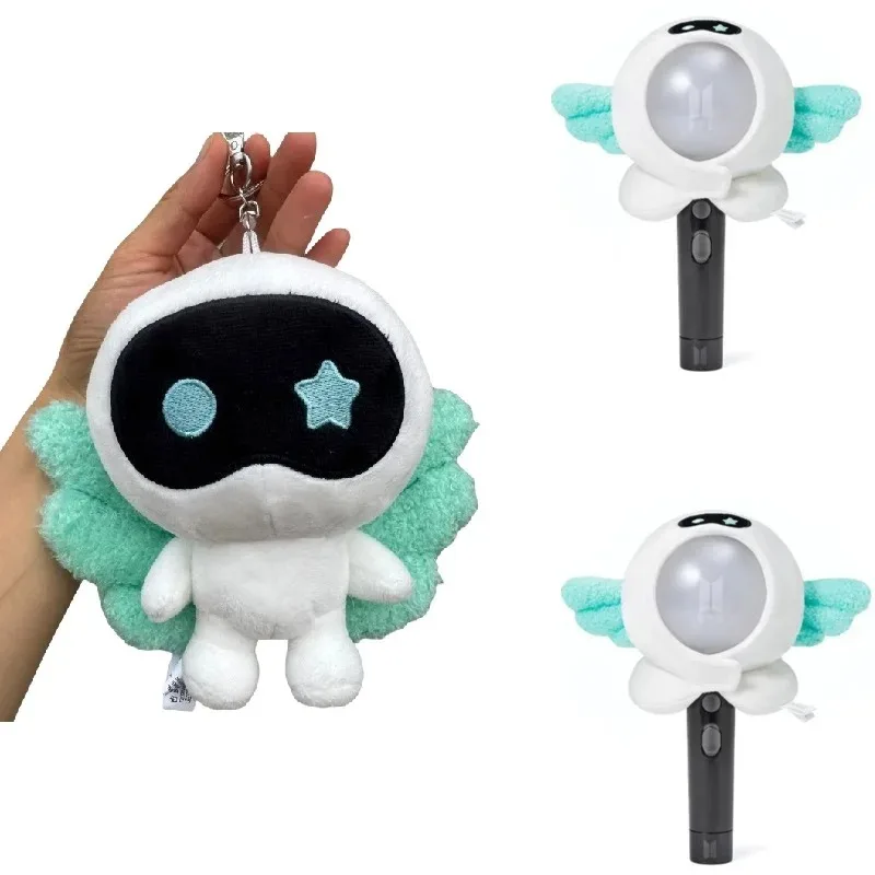 Korea Wootteo Plush Toy Kawaii Stuffed Doll for Backpack Pendant Wave New JIN Design Astronaut Wings Keychain Fans Support Gift