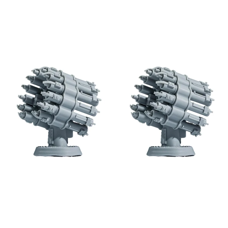 ชุดติดตั้งจรวดต่อต้านเรือดำน้ำแบบติดเรือ รุ่น Rub-6000 ขนาด 1/72 100 144 200 250 350 สำหรับกองทัพเรือ ชิ้นส่วนอะไหล่ DIY จำนวน 2 ชิ้น