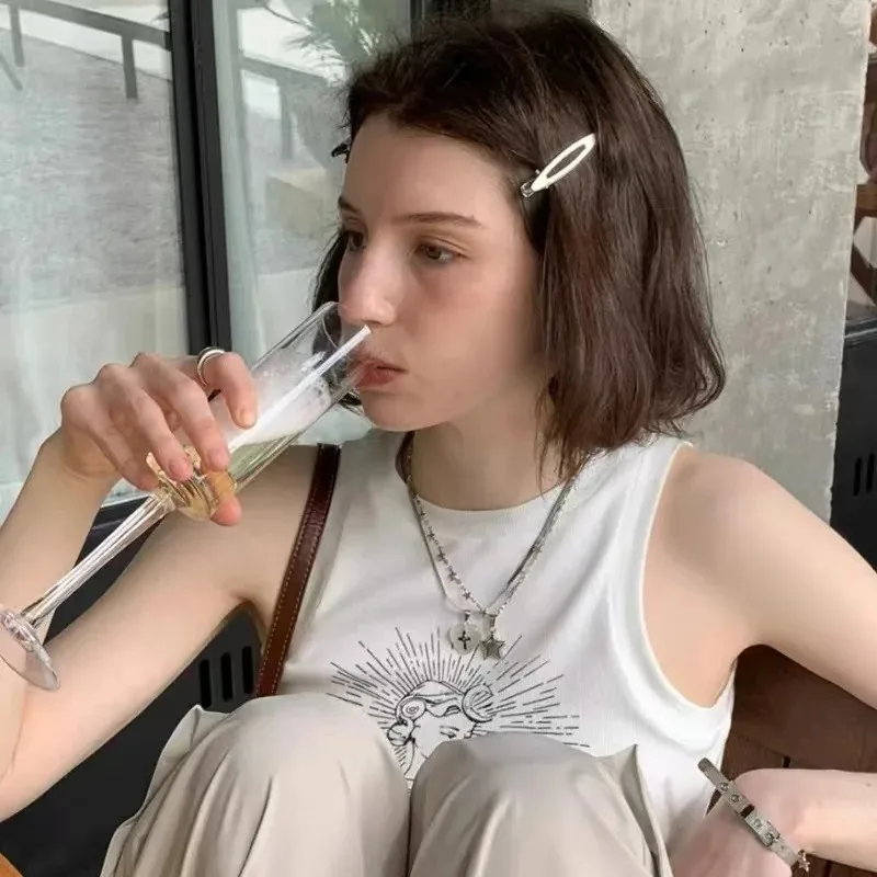 Pinces à cheveux en métal argenté Y2K pour femmes et filles, accessoires pour cheveux étoiles, plusieurs Styles, épingles à cheveux en bec de canard sans couture, 24 pièces/ensemble