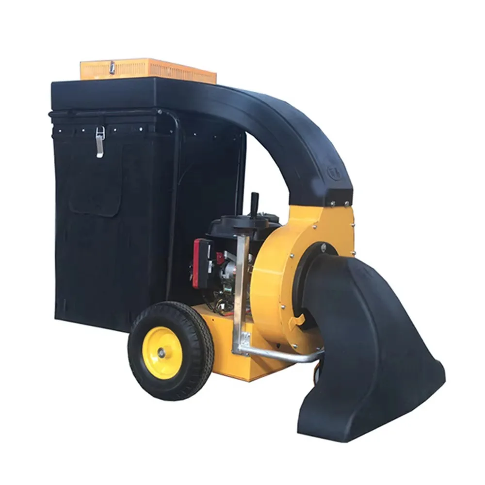 New Small Leaf Collector Machine 5.5Hp Petrol Engine 1 Year Warranty for Garden Street Park Fallen Leaves Collection