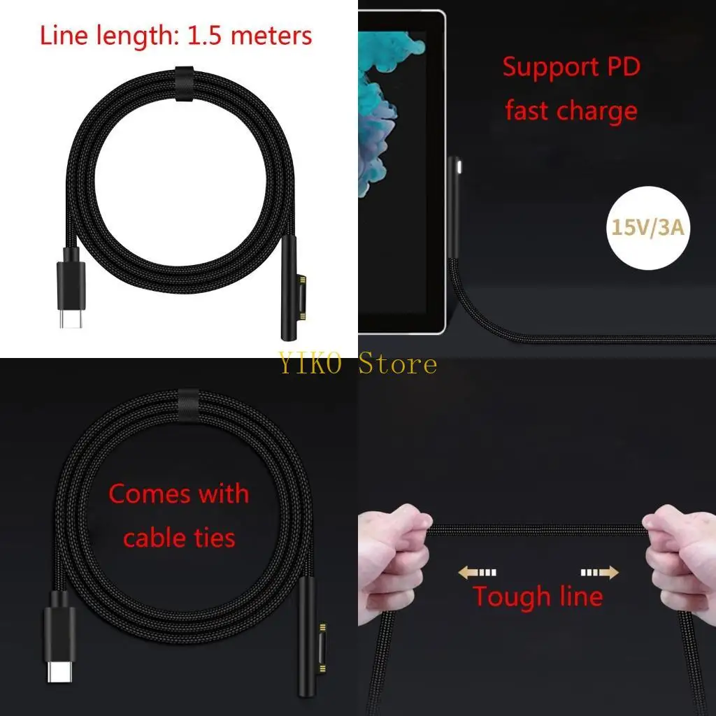 

K32C Type C Power Supply for Head for Microsoft Surface 3 4 5 6