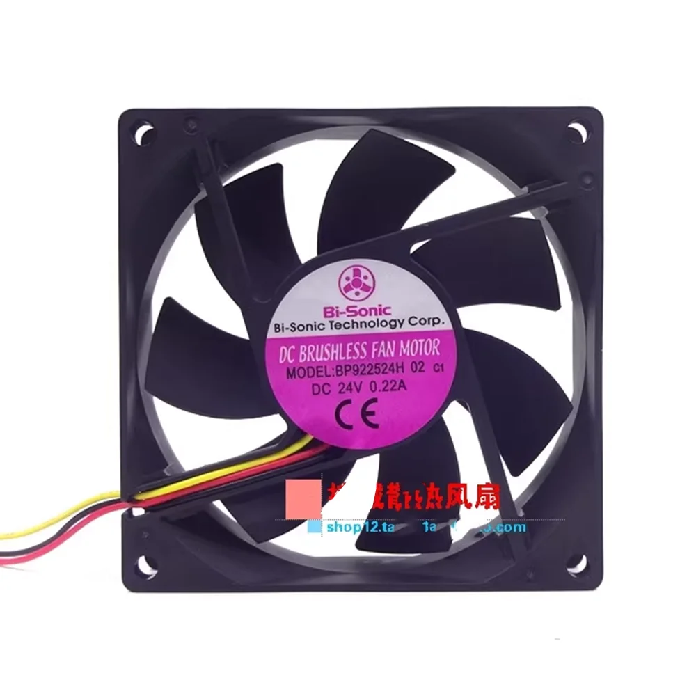 

For Bi-Sonic BP922524H DC 24V 0.18A 3000RPM 9cm 9225 92x92x25mm Inverter Chassis Cooling Fan