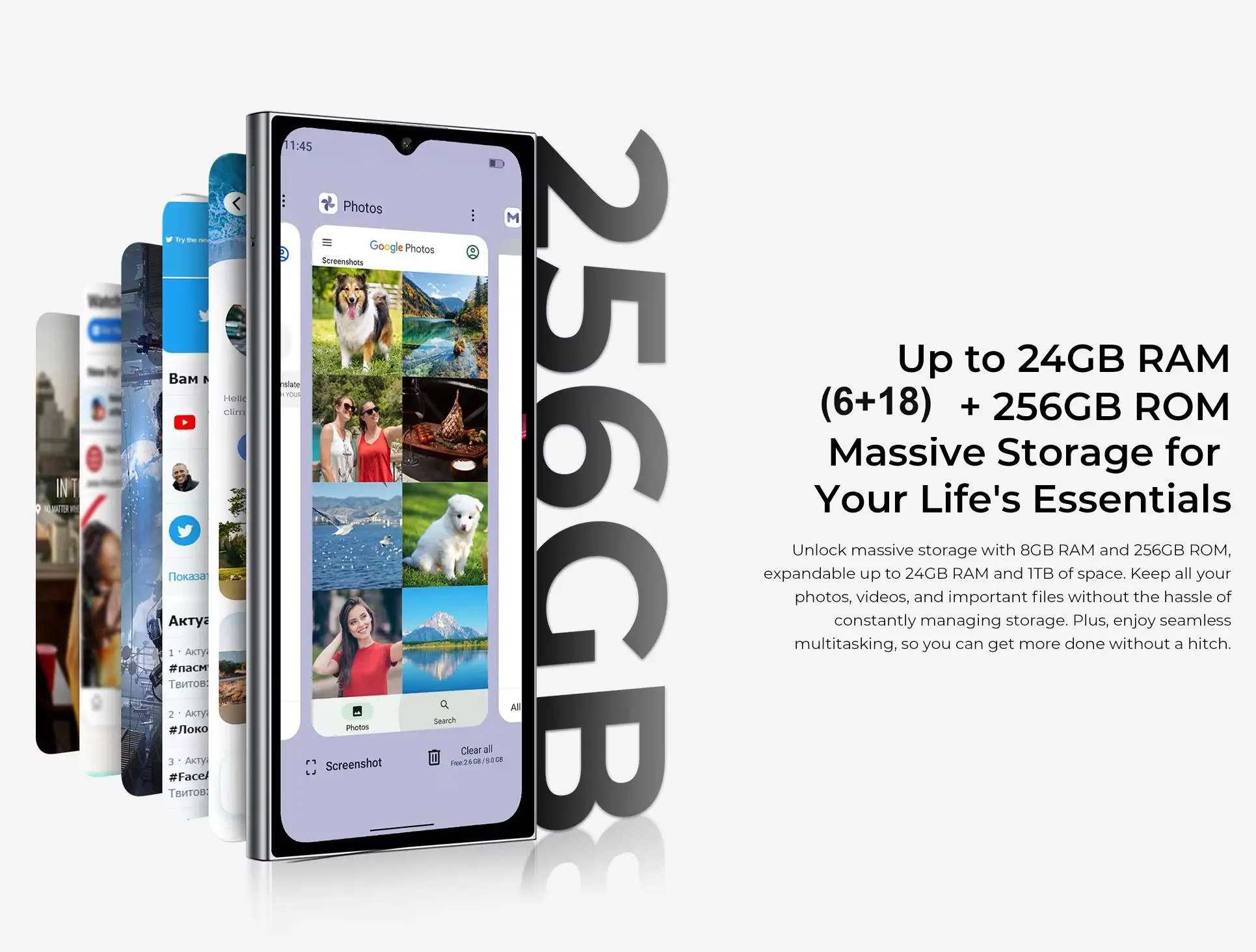 OUKITEL C62 Pro Smartphone Android 15, 6.88