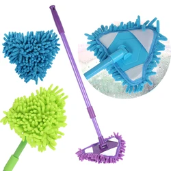 Telescopic Triangle Mop Adjustable Cleaning Mop Household Ceiling Floor Washing Brush Tiles Walls Clean Tools Cleaning Supplies