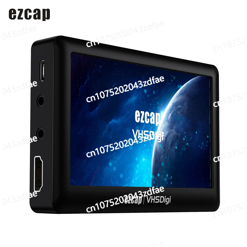 Ezcap180 Recorder Video Audio Capture Box Analog To Digital Converter Support  VHS VCR's Camcorder DVD TF Card U Disk 4.3